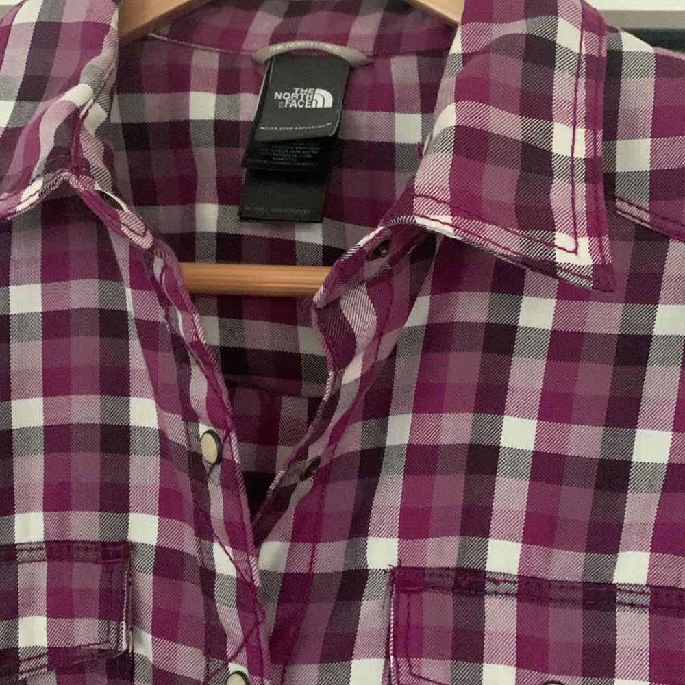 The North Face Flannel Womans Medium - Picture 2 of 4
